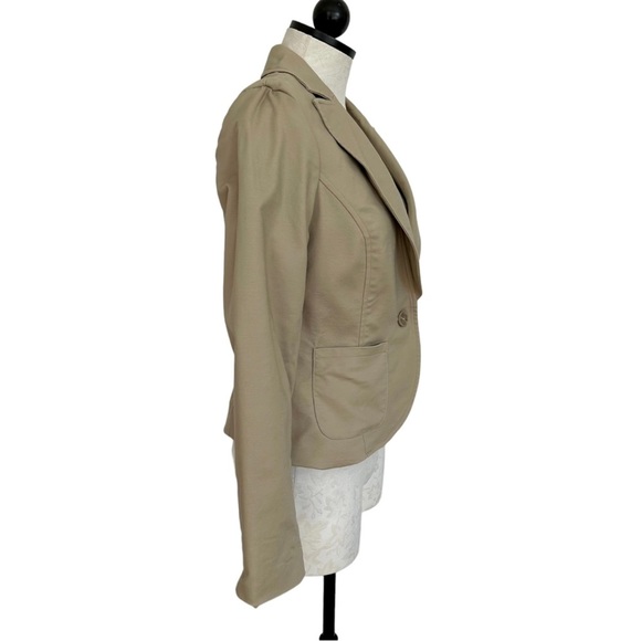 Kenar Career Tan Single Button Blazer Fully Lined Single Vent Size Medium - Picture 2 of 13